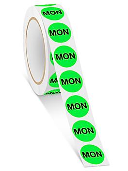 Circle Labels - "MON", 1" S-5905