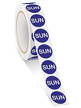 Circle Labels - "SUN", 1" S-5911