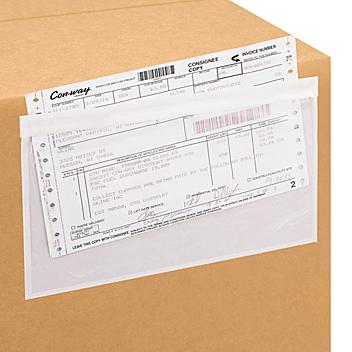 Top Loading Packing List Envelopes - Clear, 9 1/2 x 6" S-5941