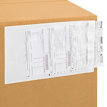 Side Loading Packing List Envelopes - Clear, 9 x 14" S-5942