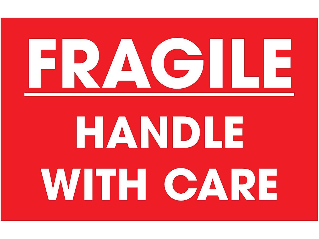 Fragile Étiquette Autocollants Handle With Care merci Signes D'avertissement Pour Paquet balises 