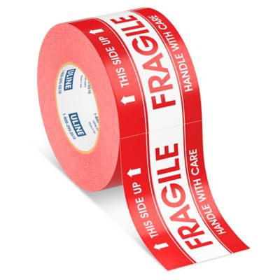 100 Autocollants Fragile – "Handle With Care – This Side Up" 10,2 × 15,2 Cm – Expédition Sécurisée