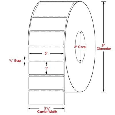 White Polyester 3M Thermal Transfer Label Material 7871, 48 at Rs 8470