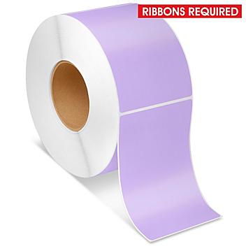 Industrial Thermal Transfer Labels - Purple, 4 x 6", Ribbons Required S-5955PUR