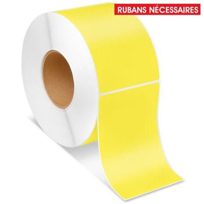  Étiquettes adhésives à transfert thermique industrielles – 4 x 6 po
