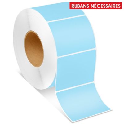 Industrial Thermal Transfer Labels - Blue, 4 x 3", Ribbons Required S-5956BLU
