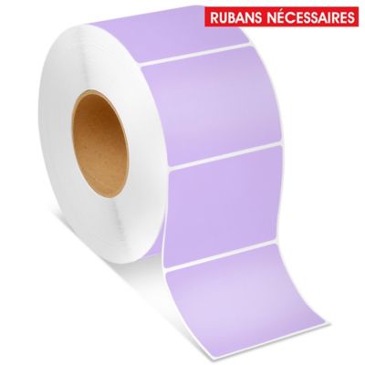 Industrial Thermal Transfer Labels - Purple, 4 x 3", Ribbons Required S-5956PUR