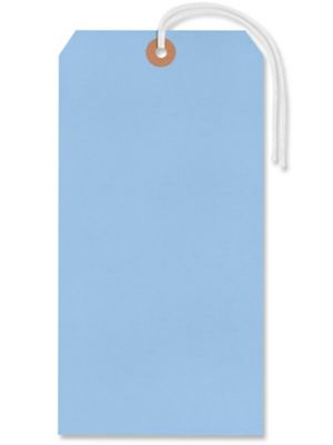 Jumbo Shipping Tags - #12, 8 x 4", Pre-strung, Blue S-5975BLUPS