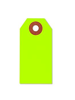 Fluorescent Tags - #1, 2 3/4 x 1 3/8", Green S-5978G