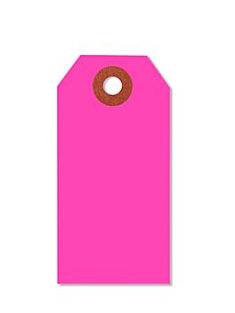 Fluorescent Tags - #2, 3 1/4 x 1 5/8", Pink S-5979P