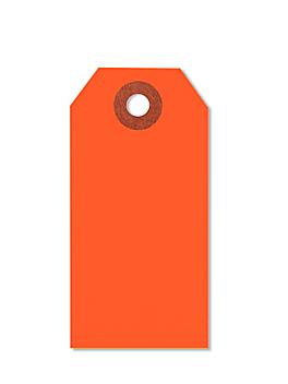 Fluorescent Tags - #2, 3 1/4 x 1 5/8", Red S-5979R