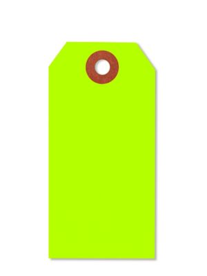 Fluorescent Tags - #3, 3 3/4 x 1 7/8"