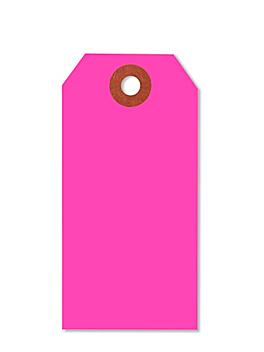 Fluorescent Tags - #3, 3 3/4 x 1 7/8", Pink S-5980P