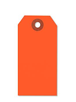 Fluorescent Tags - #3, 3 3/4 x 1 7/8", Red S-5980R