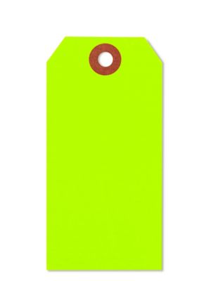 Fluorescent Tags - #4, 4 1/4 x 2 1/8"