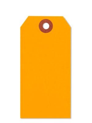 Fluorescent Tags - #4, 4 1/4 x 2 1/8", Orange S-5981O