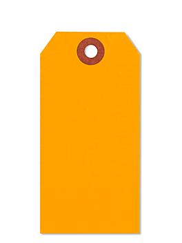 Fluorescent Tags - #4, 4 1/4 x 2 1/8", Orange S-5981O