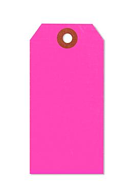 Fluorescent Tags - #4, 4 1/4 x 2 1/8", Pink S-5981P