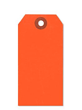 Fluorescent Tags - #4, 4 1/4 x 2 1/8", Red S-5981R