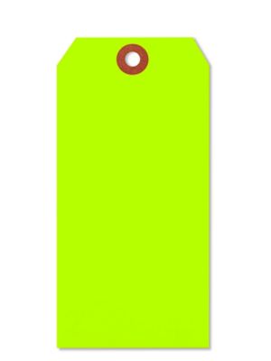 Fluorescent Tags - #7, 5 3/4 x 2 7/8", Green S-5982G