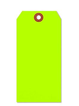 Fluorescent Tags - #7, 5 3/4 x 2 7/8", Green S-5982G