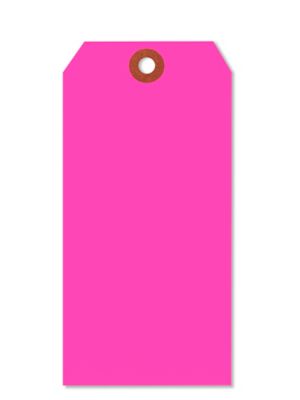 Fluorescent Tags - #7, 5 3/4 x 2 7/8", Pink S-5982P