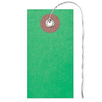 Tyvek&reg; Tags - #1, Pre-wired, Green S-5984G-PW