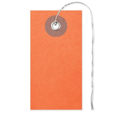 Tyvek&reg; Tags - #1, Pre-wired, Orange S-5984O-PW
