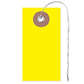 Tyvek&reg; Tags - #1, Pre-wired, Yellow S-5984Y-PW