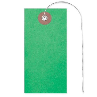 Tyvek&reg; Tags - #3, Pre-wired, Green S-5986G-PW