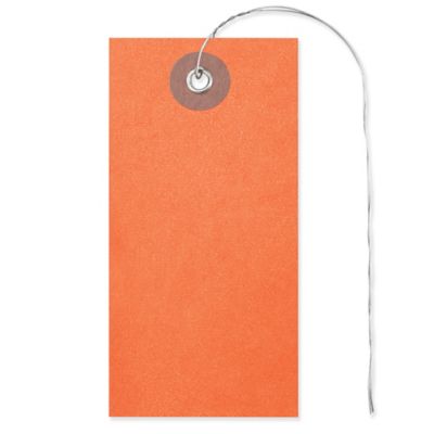 Tyvek&reg; Tags - #3, Pre-wired, Orange S-5986O-PW