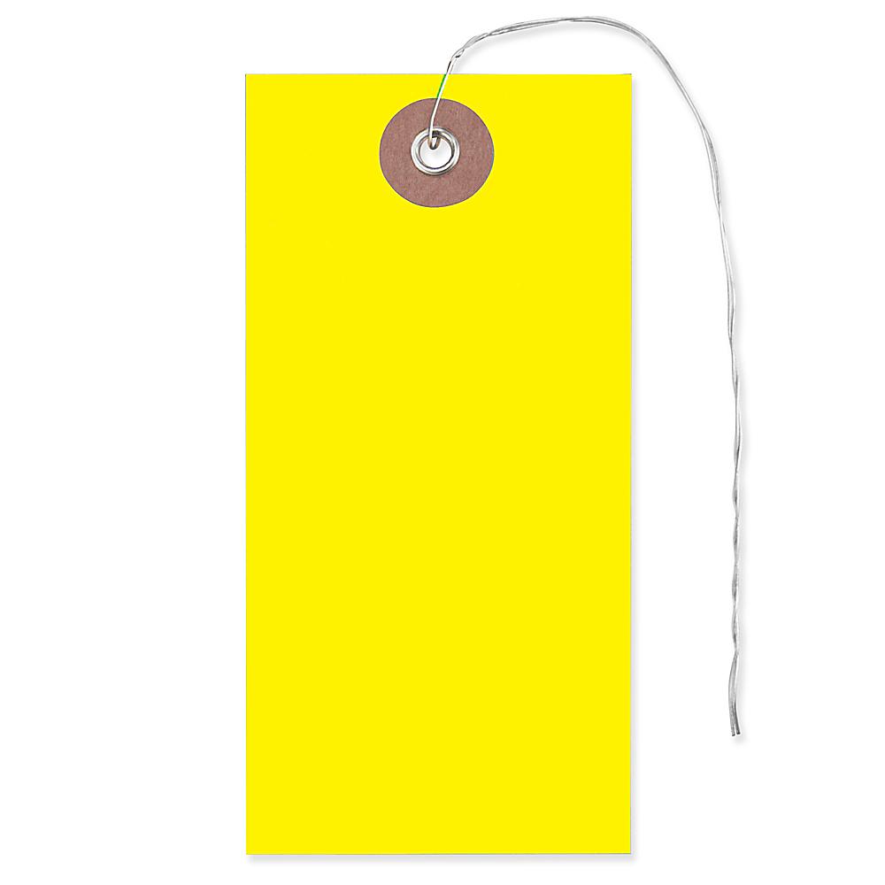SHIPPING TAG BOX OF 1000 YELLOW SIZE #4 2-1/8" X 4-1/4" HVY WT 