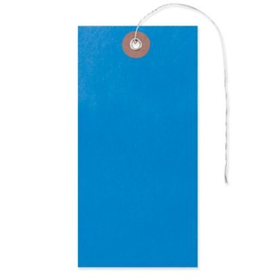 Tyvek&reg; Tags - #6, Pre-wired, Blue S-5988BLU-PW