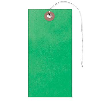 Tyvek&reg; Tags - #6, Pre-wired, Green S-5988G-PW
