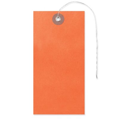 Tyvek&reg; Tags - #6, Pre-wired, Orange S-5988O-PW