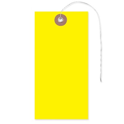 Tyvek® Tags 6, Prewired, Yellow S5988YPW Uline