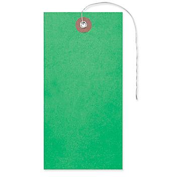 Tyvek&reg; Tags - #7, Pre-wired, Green S-5989G-PW