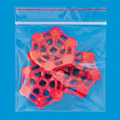 4 x 4" 4 Mil Minigrip&reg; Reclosable Bags - Hang Hole S-599