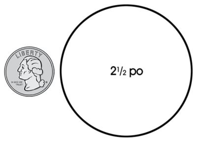 Étiquettes adhésives de 2,5 po