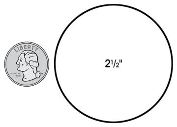 2 inch circle actual size