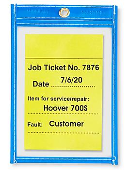 Job Ticket Holders - 4 x 6", Neon Blue S-6013BLU