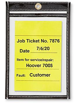 Job Ticket Holders - 4 x 6", Black S-6013BL