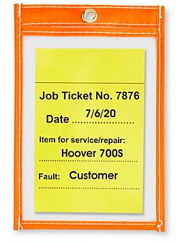 Job Ticket Holders - 4 x 6", Orange S-6013O