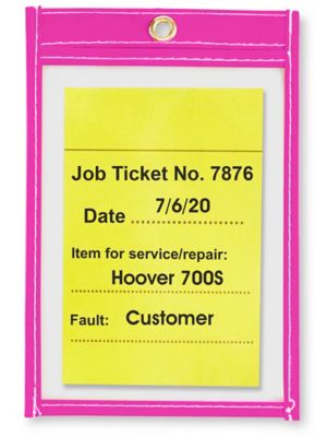 Job Ticket Holders - 4 x 6", Purple S-6013PUR