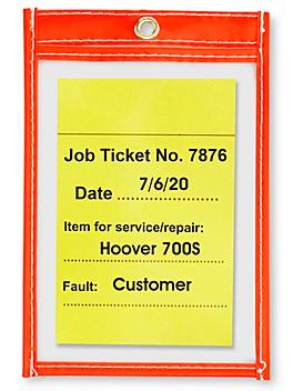 Job Ticket Holders - 4 x 6", Red S-6013R