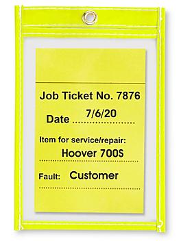 Job Ticket Holders - 4 x 6", Yellow S-6013Y