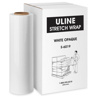 Uline Handwrap - Cast, 80 gauge, 18 x 1,500', Black Opaque S-353