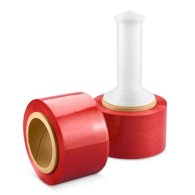 Colored MiniWrap 80 gauge, 3" x 1,000', Red S6103R Uline