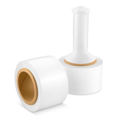 Uline Colored Mini-Wrap - 80 gauge, 3" x 1,000', White S-6103W