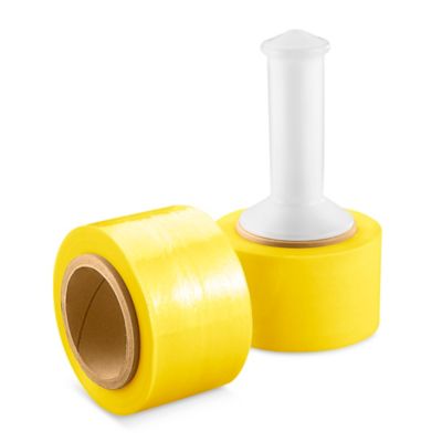 Uline Colored Mini-Wrap - 80 gauge, 3" x 1,000', Yellow S-6103Y